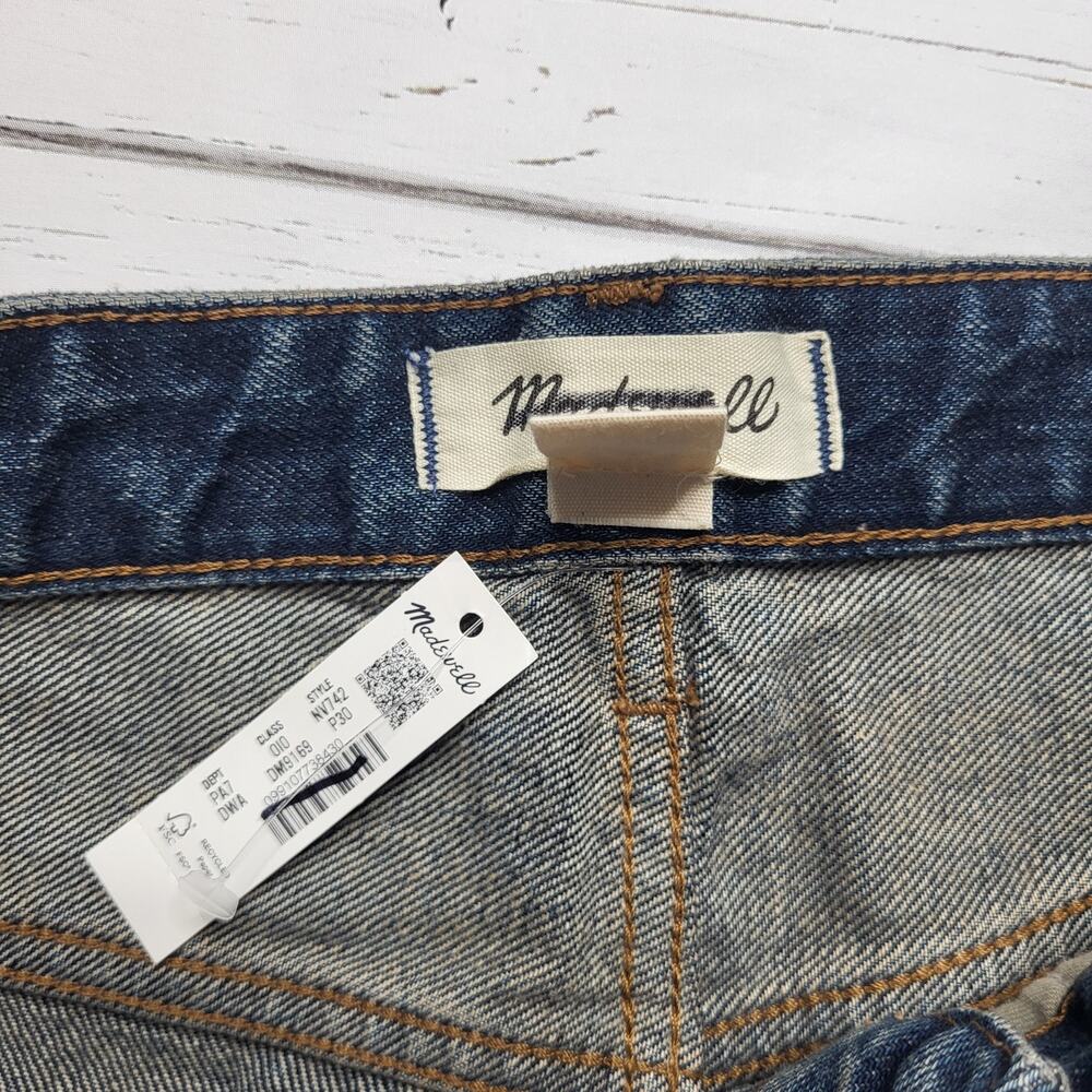 Madewell Petite Curvy Darted Barrel Leg Jeans Medium Dobbins Wash Western 30P - Picture 11 of 13